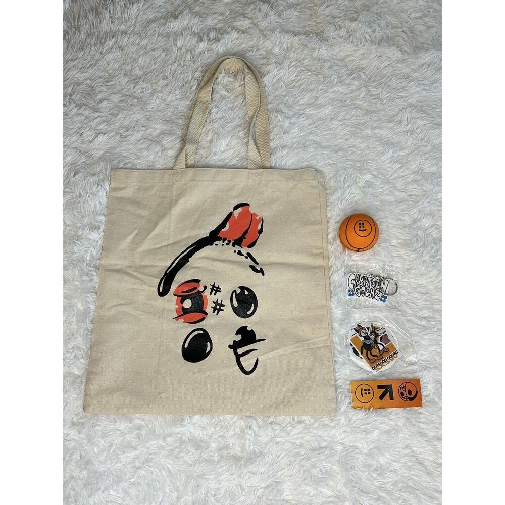 New 2022 Cryptoon Goonz‎ x Smilesss Exclusive Tote Bag Stickers Key Chain